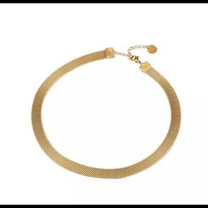 3 Layers Gold Plated Stainless Steel Wide Braided Mesh Chain Gold Bracelet